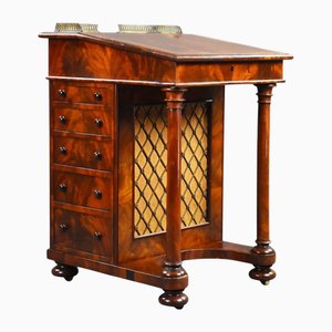 Victorian Flame Mahogany Davenport, 1840