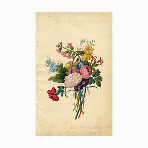 Elizabeth Pickersgill, Flower Posy with Daffodil, 1820, Watercolour