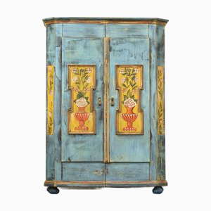 Painted Folk Art Bridal Cupboard