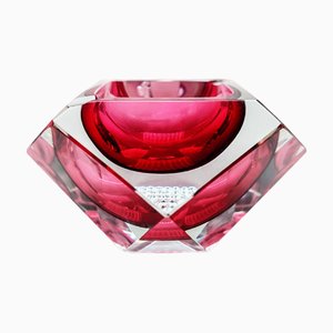 Pink Ashtray in Murano Glass by Flavio Poli for Seguso, 1960s