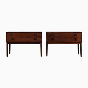 Midcentury Modern Danish Chests in Rosewoo,d 1960s