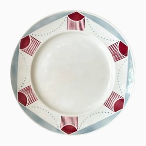 Large Round Dish from Luneville, 1930s