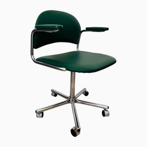 Dunkelgrüner Vintage Bürostuhl von Kovona, Tschechoslowakei, 1970er