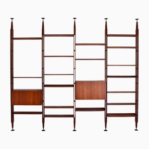 Wall Unit in Teak by Franco Albini for Poggi, 1950s