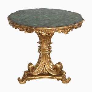 Antiker italienischer Tisch aus vergoldetem Holz, 1840