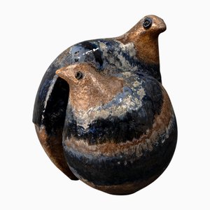 Double-Headed Vase by Eva Fritz Lindner for Karlsruhe Majolica, 1960s