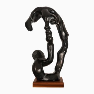 Klara Sever, Scultura surrealista di donna, 1979, Gesso