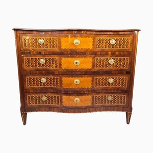 Inlaid Chest of Drawers with Double Secret Compartments, 1700s