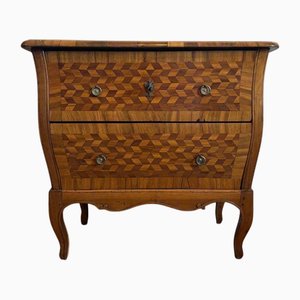 Cassettiera antica Luigi XV in noce, 1780