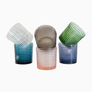 Vintage Italian Murano Glasses by Mariana Iskra for Ribes, Set of 6