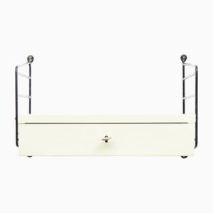 White String Shelving System with Drawer Unit and Ladders by Kajsa and Nisse Strinning, 1940s