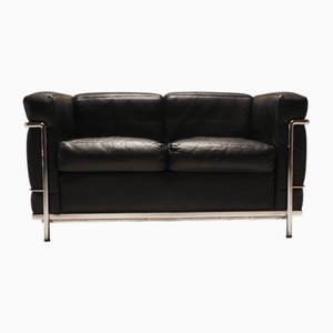 LC2 2-Seater Sofa by Charlotte Perriand and Le Corbusier, 1990s