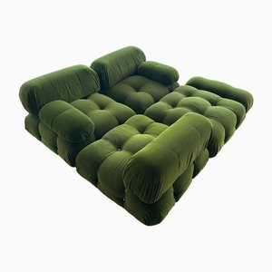 Divano Camaleonda verde di Mario Bellini per C&B Italia, 1972, set di 5