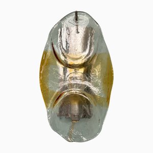 Vintage Italian Wall Lamp in Murano Glass from Mazzega, 1960s
