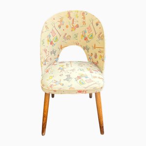 Sedia da bambino con motivo scolastico, Germania, anni '50