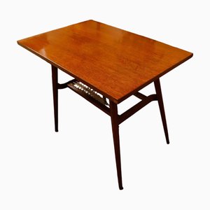 Table Brussels Style avec Étagère Tissée par Jindrich Halabala pour Drevopodnik Holesov, 1960s