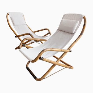Set of Italian Deck Chairs, 1960s