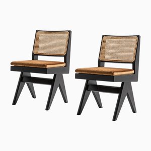 Set of 055 Capitol Complex Chairs by Pierre Jeanneret for Cassina