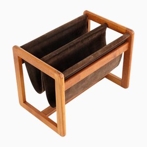 Portariviste in pelle di Vildbjerg Møbelfabrik, anni '60