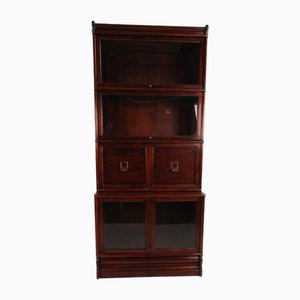English Modular Mahogany Bookcase in the style of Globe Wernicke, Late 20th Century, Set of 8
