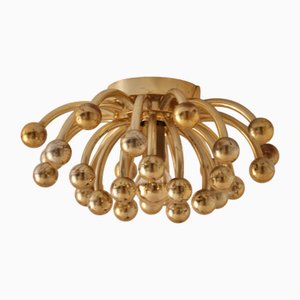 Golden Pistillino Wall Lamp by Studio Tetrarch for Valenti Luce, 1970s