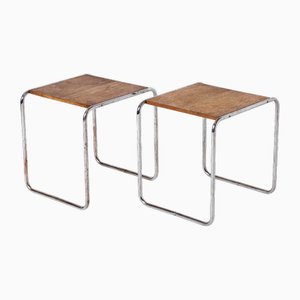 Tavoli ad incastro B9 Bauhaus di Marcel Breuer, anni '30, set di 2