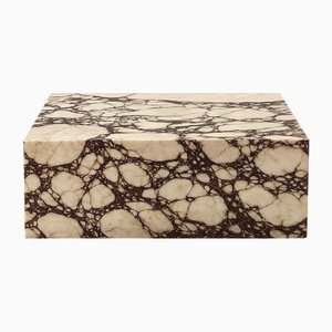 Mesa de centro cuadrada de mármol Calacatta Viola de Andrea Grasso