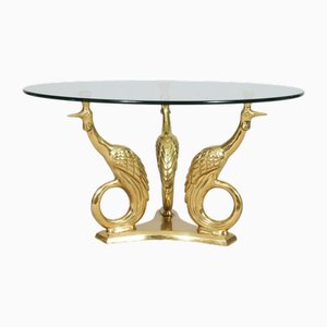 Hollywood Regency Sculptural Peacock Coffee or Side Table, 1960s