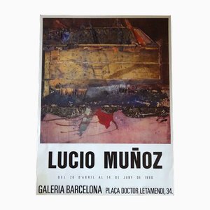 Exhibition Poster from Lucio Muñoz, 1990