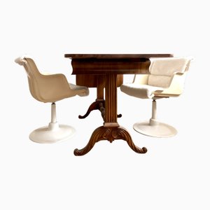 Set of Finnish Swivel Chairs with Sheepskin by Yrjo Kukkapuro for Haimi, 1960s