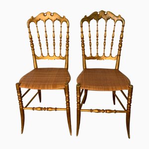 Set of Vintage Italian Chiavari Chairs, 1960s