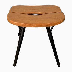 Vintage Pirkka Stool by Ilmari Tapiovaara for Laukaan Puu, 1970s