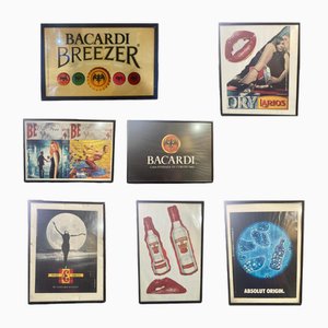Beverage Advertisements, 1990s, Set of 7