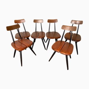 Pirrka Chairs by Ilmari Tapiovaara for Laukaan Puu, Set of 6
