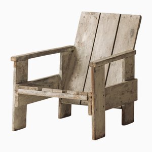 Crate Chair in the style of Gerrit Rietveld, 1970s