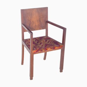 Fauteuil Vintage avec Tissu d'Ameublement, 1970
