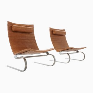 Set of PK20 Lounge Chairs by Poul Kjaerholm for E. Kold Christensen, 1960s