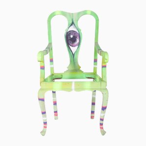 Fauteuil Peint par Francisco Camilo, Portugal, 1950s