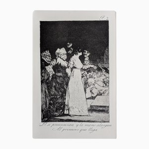 Francisco de Goya, Los Caprichos, Plate 2, Etching