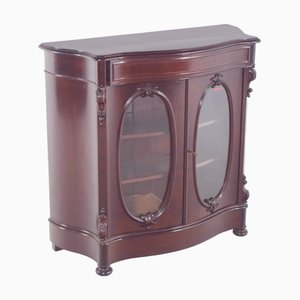 English Double-Door Display Cabinet, 1890s