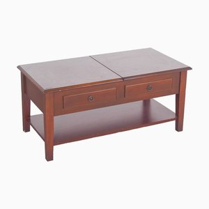 Table Basse Rectangulaire avec Plateau à Charnières, 1950s