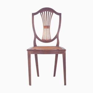 Portuguese Dining Chair with Straw Seat, 1950s