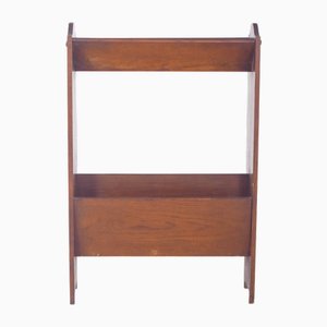 Portuguese Oak Magazine Rack, 1950s