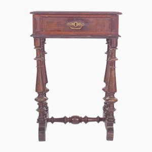 Tavolo da cucito vittoriano con cassetto, Regno Unito, fine XIX secolo