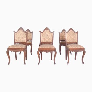 Antique Portuguese Dining Chairs, 1890s, Set of 6