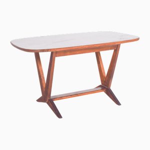 Table Basse Rectangulaire avec Pieds en V, 1950s