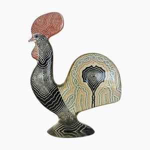 Abraham Palatnik, Scultura modernista di gallo, 1974, Resina acrilica multicolore