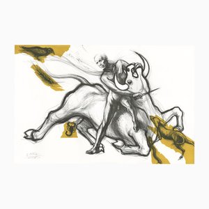 Ernest Pignon-Ernest, Mithra, Lithograph, 2018