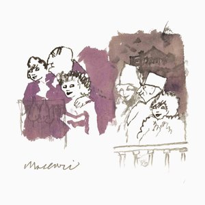 Mino Maccari, from the Balcony, Drawing on Paper, 1958