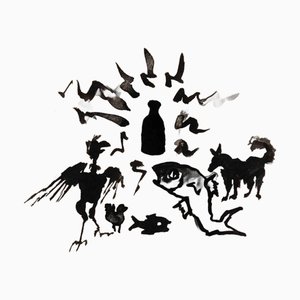 Mino Maccari, Water for Everyone, Drawing on Paper, 1960s